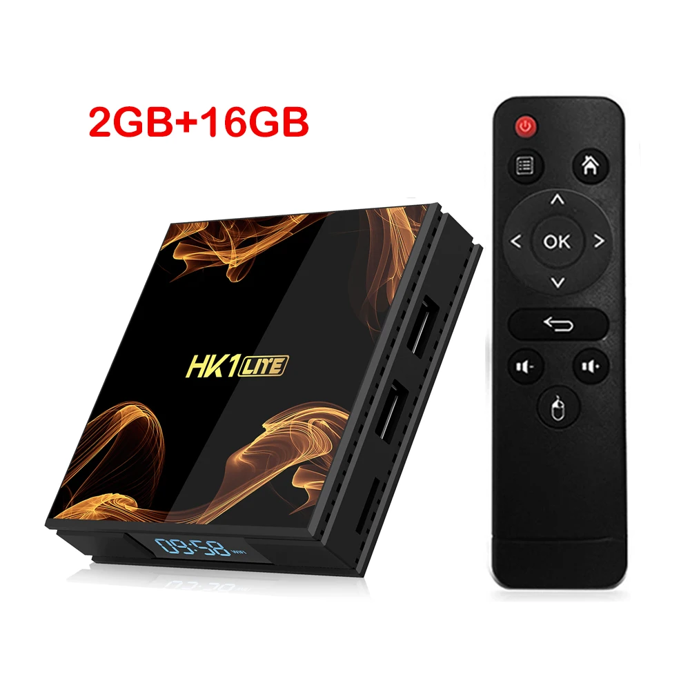 HK1Lite Android 9,0 Smart tv Box 2 ГБ DDR3 16 Гб 2,4G WiFi 4K медиаплеер RK3228A четырехъядерный телеприставка - Цвет: HK1LITE-2-16