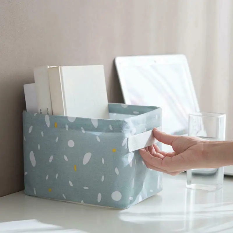 

Household Storage Basket Desktop Debris Toy Storage Box Bathroom Cosmetics Sundries Organizador Storage Container Basket