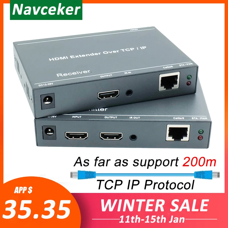 660ft лучше чем HDBitT H.264 HDMI удлинитель по TCP IP IR Ethernet RJ45 CAT5/5e/6 кабель как сплиттер|hdmi extender|hdmi ir extenderhdmi splitter |