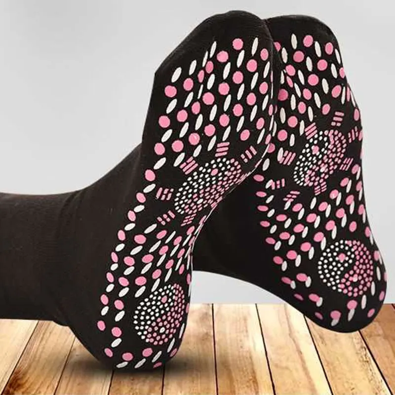 1 пара самонагревающихся здоровых носков, дышащие магнитные удобные массажные носки B99