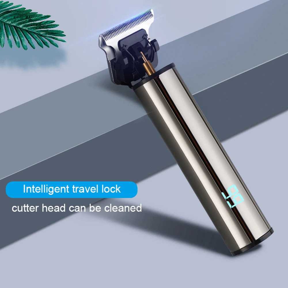 Mini Electric Hair Trimmer Professional USB Rechargeable Cordless LCD Display Hair Clipper For Men Beard Trimmer Cutting Machine