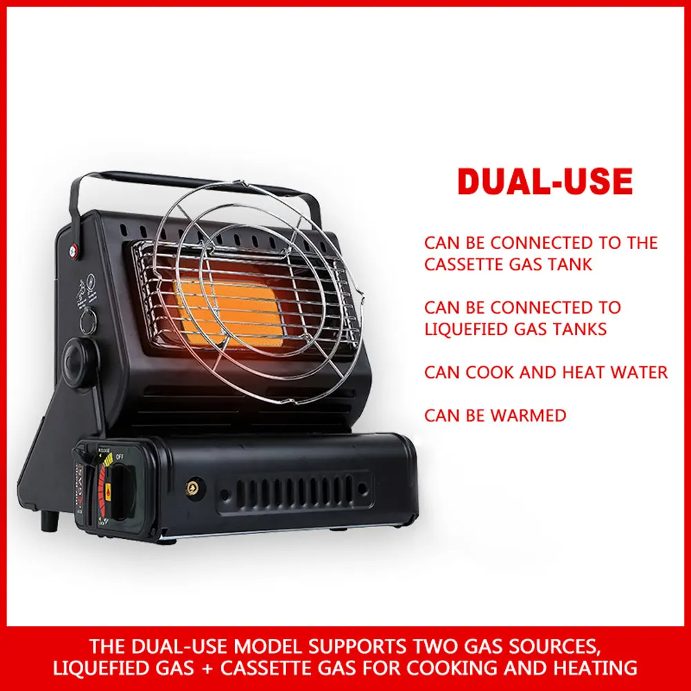 Camping Heater Gas Heater Outdoor Heating Stove Portable Liquefied Gas