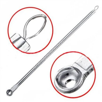 

New 1PCS Silver Blackhead Comedone Acne Blemish Extractor Remover Cosmetic Tool Stainless Remove Tool Blackhead Needles