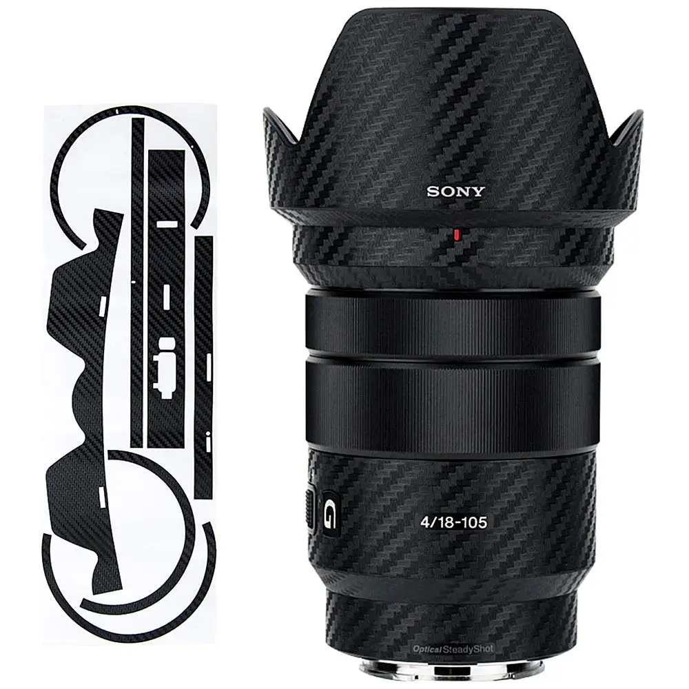 Anti-Scratch Camera lens Sticker Protector Carbon Fiber Film Kit for Sony E PZ 18-105mm F4G OSS SELP18105G & ALC-SH128 Lens hood
Anti-Scratch Camera lens Sticker Protector Carbon Fiber Film Kit for Sony E PZ 18-105mm F4G OSS SELP18105G & ALC-SH128 Lens hood