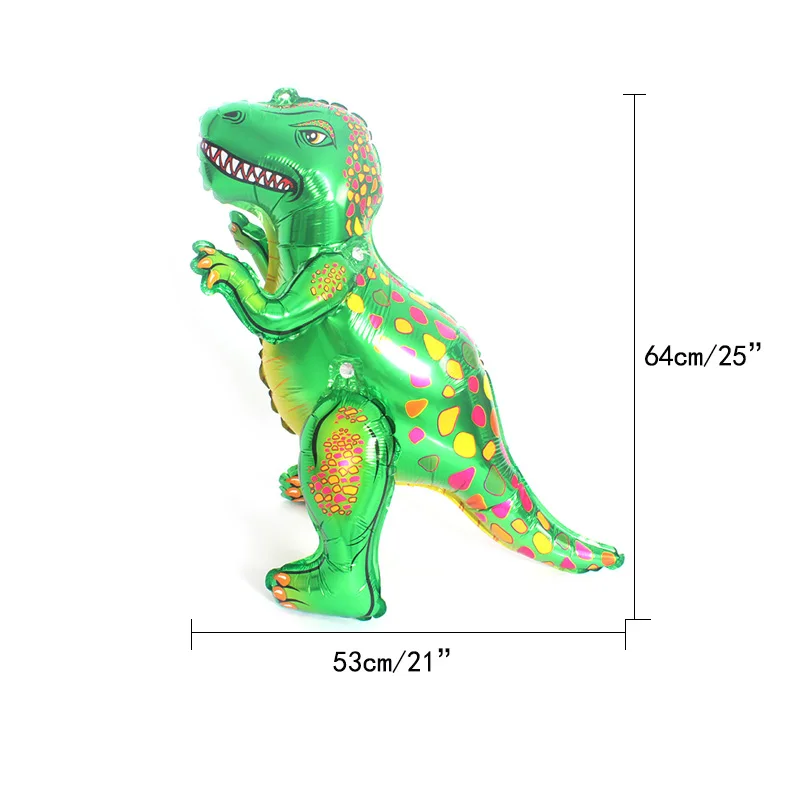 1 шт. 3D реквизит Динозавр для вечеринки Сращивание красный динозавр Фольга Воздушный шар Дикая жизнь малыш душ Мальчики День Рождения