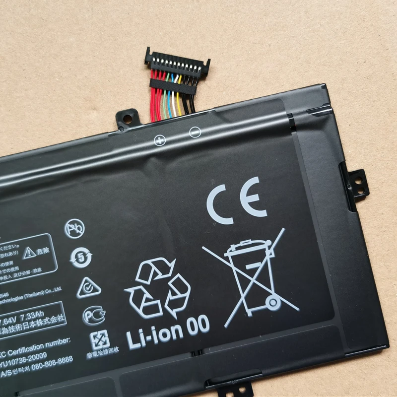 Bateria para Huawei Magicbook Matebook x Pro 53010caj Klvl Wfh9 Wxx9-pcb Machd Wfe9 Mach W19 W29 Vlt W50 W60 Klvc Wah9 Lkpl - Imagem 2