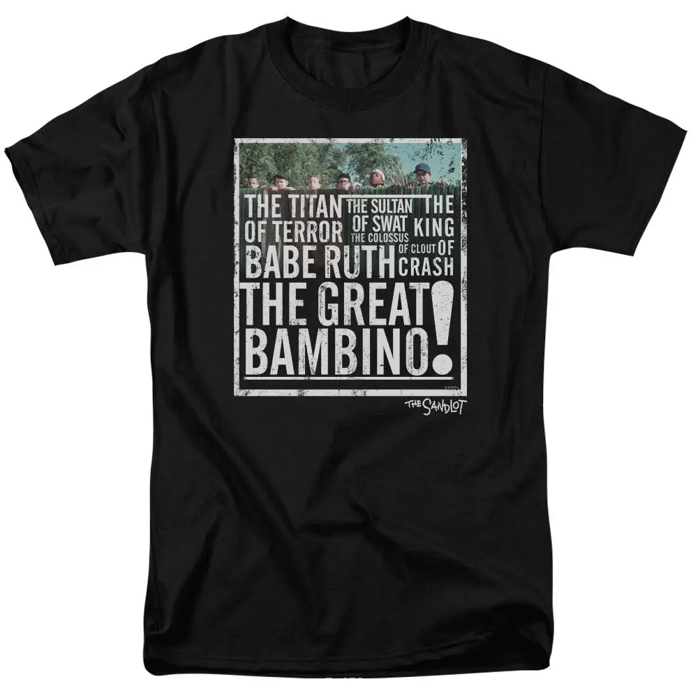 The Sandlot Movie THE GREAT BAMBINO Лицензированная взрослая футболка все размеры хлопковая