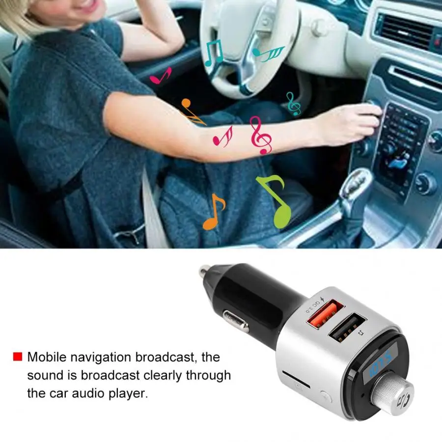 Многофункциональный Автомобильный MP3 Bluetooth музыкальный плеер 4,2 fm-передатчик Hands-Free Телефон аудио mp3-плеер автомобиль
