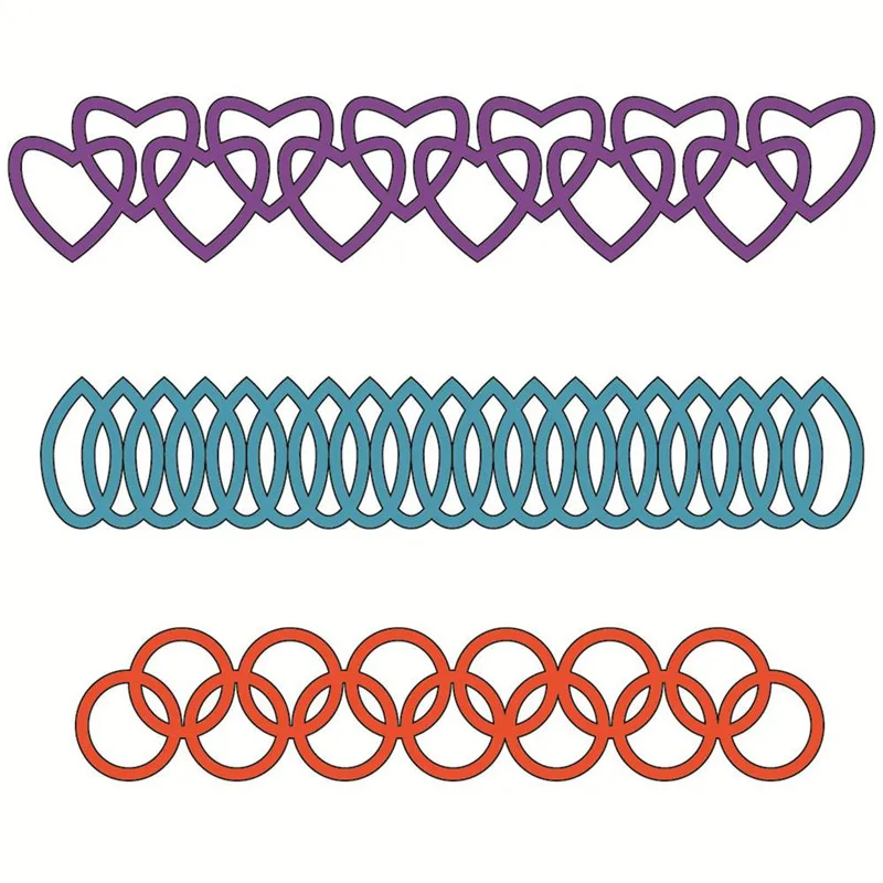 

Naifumodo Heart Circle Border Metal Cutting Dies Oval Frame Stencil for DIY Dies Scrapbooking Album Paper Card Decor
