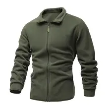 

Sporty Winter Coat Turndown Collar Top Zipper Lapel Long Sleeve Coat Men Jacket Casual Sweater