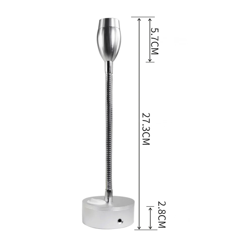  12V Bed Lamp 360 Degree Rotation Multipurpose Campers Led RV Reading Light Adjustable Portable Butt