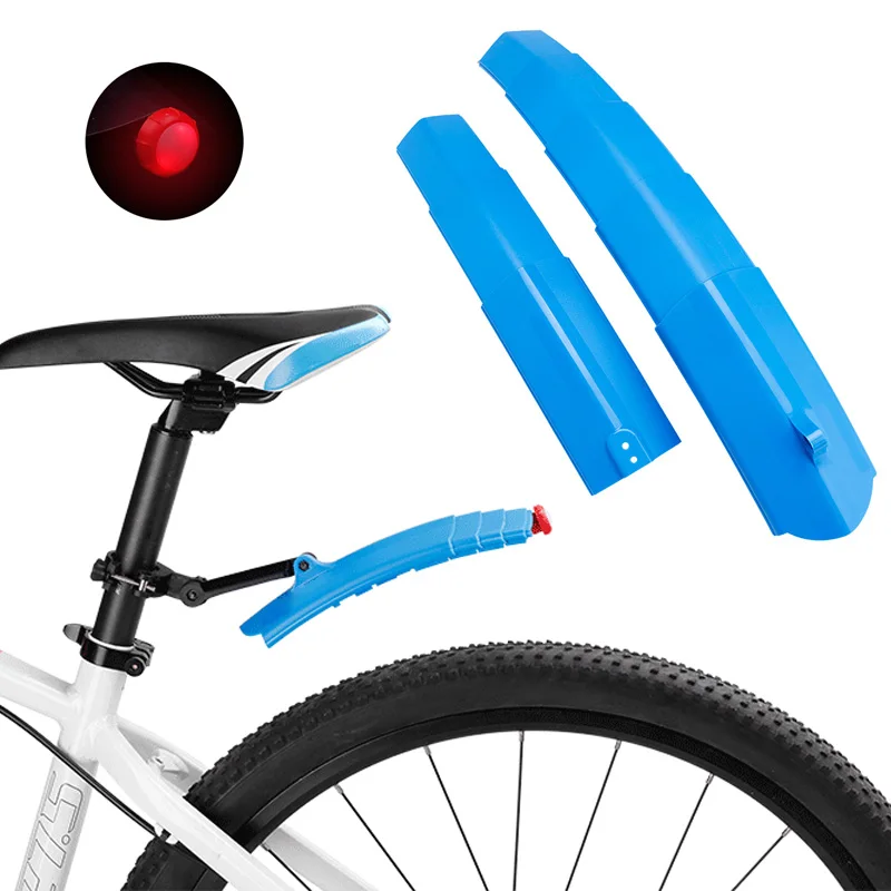 

Bicycle Fenders MTB Telescopic Folding Front Rear Mudguards Quick Release Bike Fenders With Taillight Cycling Parts X85