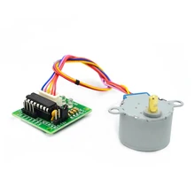 Motor de passo uln2003 28byj-48 12 v, motor de passo dc 12 v com redução de 4 fases 28byj para arduino kit diy motor de passo