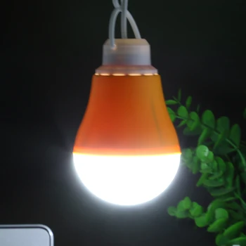 

LED Bulb USB Rechargeable Market Stall Lamp LED Energy-saving Lamp Bulb 1pc Portable Hanging Dormitory Light
