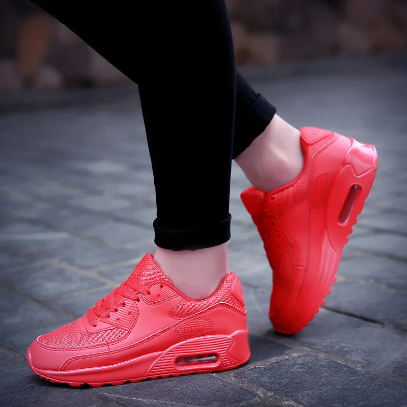 

Couples Casual Shoes 2019 New Style Versatile Korean-style Flat Running Thick Bottomed Anti-slip Air Cushion Men And Women Athle