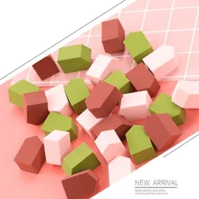 В форме домика косметический слоеный Многофункциональный пентагональной формы d порошок слоеный сухой влажный макияж губка