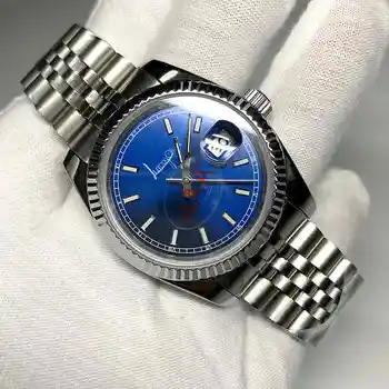 

36mm&40mm unisex blue dial watch Glide Smooth second hand watch mechanical Watches date-just AAA