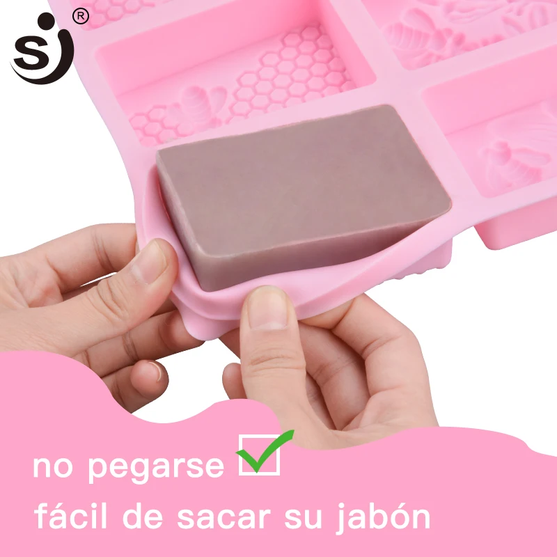 SJ 1 шт. силиконовая форма для мыла с медовой Пчелой diy Ручная работа 3d Силиконовая