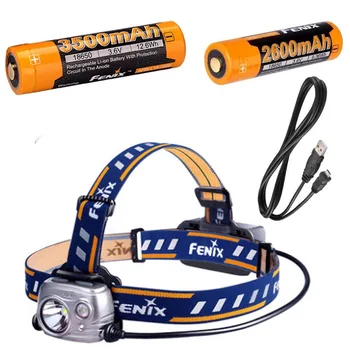 

Fenix HP25R 1000 Lumen USB rechargeable CREE LED Headlamp (neutral white), with 2 x Fenix 18650 rechargeable Li-ion battery