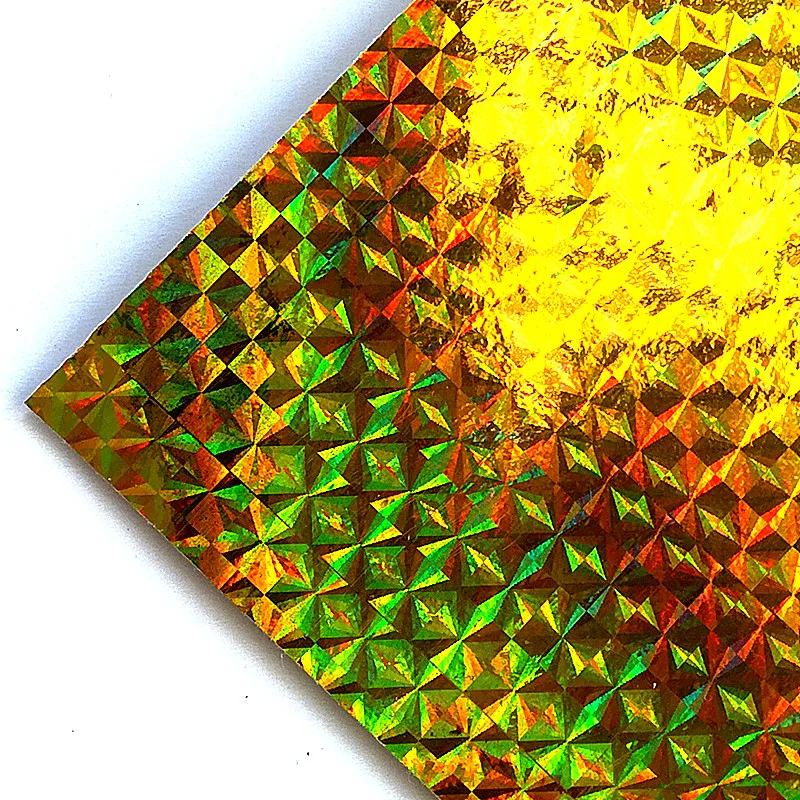 KKWEZVA 8pcs Fishing Lure Sticker 10*20cm Holographic Adhesive Film Flash Tape Fly Bait Lure Making Holographic Film Tape