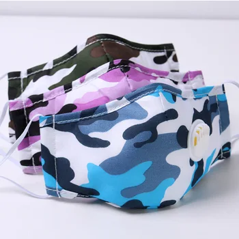 

Cotton masks unisex 1pc washable masks multicolor optional dust-proof soft breathable printed cotton masks