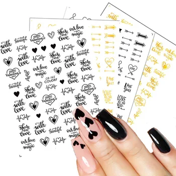 

Flower Pattern 3D Nail Sticker Paper Semi-transparent Adhesive Nail Art Transfer Decal Decoration Floral Series Nail Art Wraps