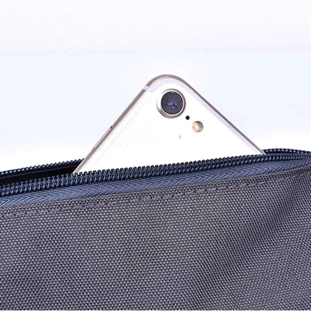 Унисекс поясная сумка Hawcoar кожаная Большая вместительная крутая оксфордская Водонепроницаемая спортивная сумка с карманами высокое качество поясная сумка#4