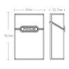 Portable Cigarette Case Box Waterproof Moisture Proof 20 Sticks Capacity Smoking Box Men's Smoke Holder Cigarette Accessories 6