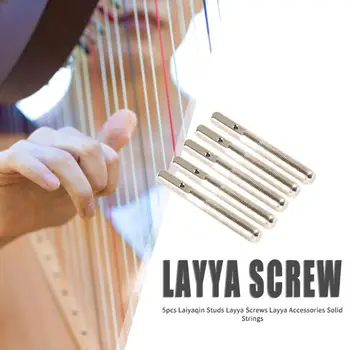 

5pcs Heptachord Fixed String Screws Pins Lyre Small Harp Seven Ten String Pin Nails Musical Stringed Instrument Part