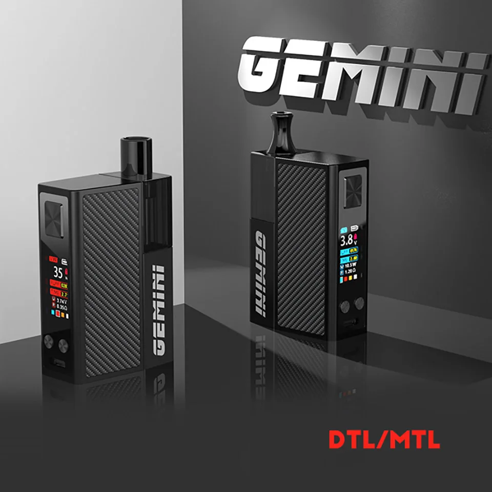 Original OVNS Gmmini Vape Kit 1750mAh Battery With 4ML Capacity Pod Cartridge 1.2ohm 0.35ohm Coil E-Cig Kit