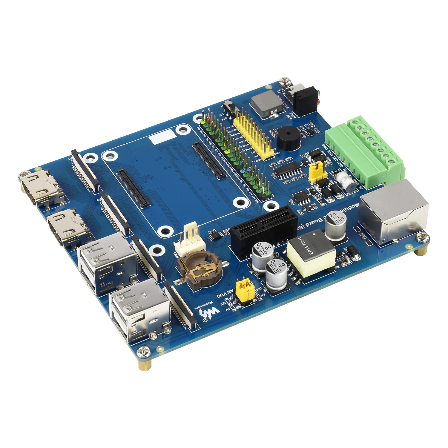 5V Poe Io Scheda Di Espansione Rs485 Rs232 Usb Ethernet Interfaccia Hub Carrier Kit Per Rpi Raspberry Pi Compute Module 4 Cm4 Lite
