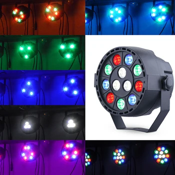 

Par Light 12 LED RGBW 36w Stage Lighting Effect Auto DMX Club Disco Party Ballroom KTV Bar Wedding DJ Projector Spotlight