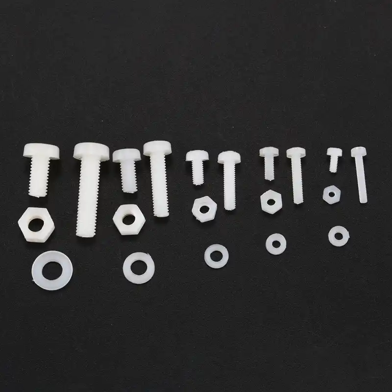 150pcs M2 M2.5 M3 M4 M5 Black Nylon Hex Screw Bolt Nut Standoff Spacer Fasten
