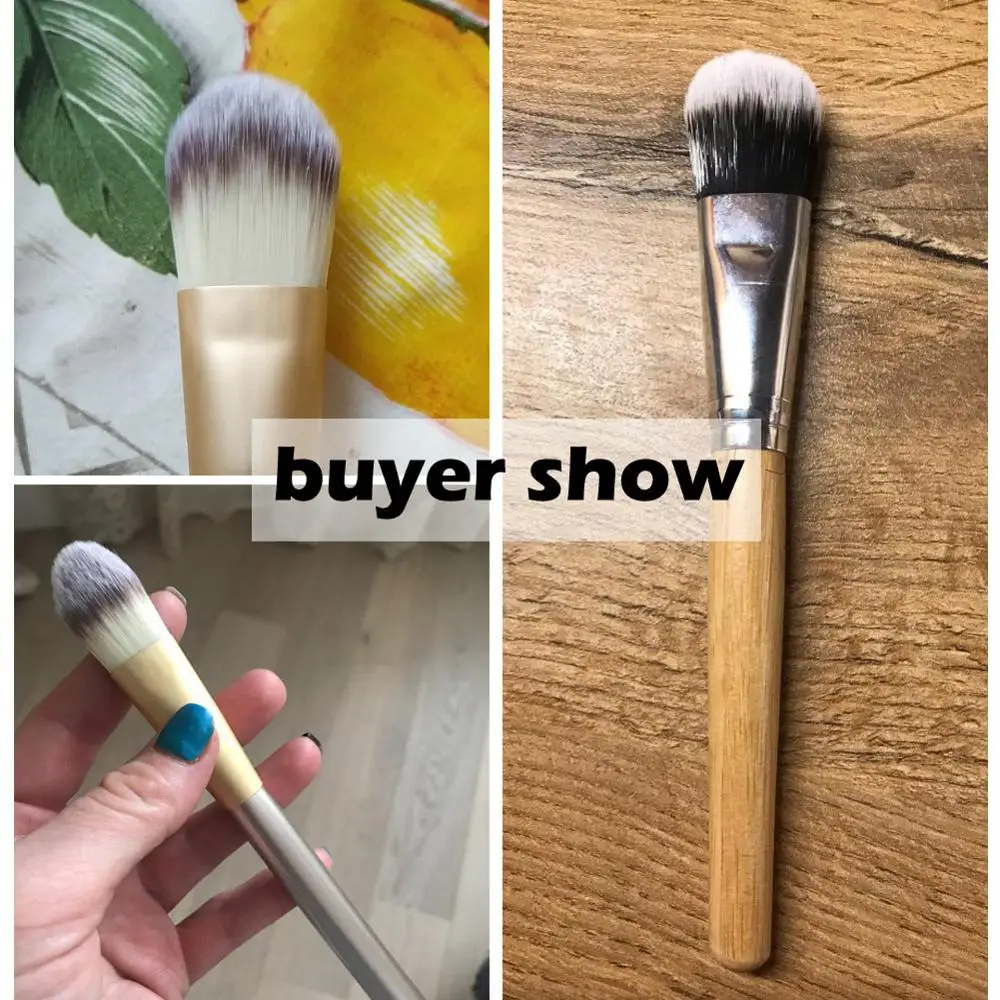 Facial Face Mask Bamboo Handle Mud Mask Mixing Brush Skin Care Foundation Powder Makeup Cosmetic Fiber Brushes Tools Maquiagem