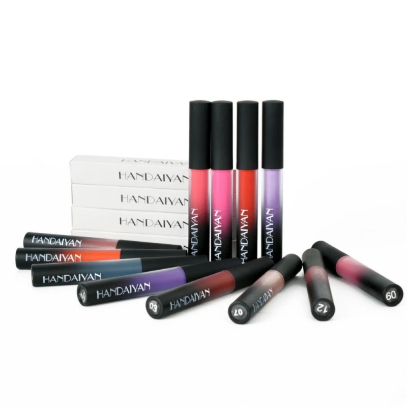 

Long Lasting Sexy Lipstick Moisturizer Velvet Pigment Lip Glaze Makeup Cosmetics Matte Liquid Lip Gloss