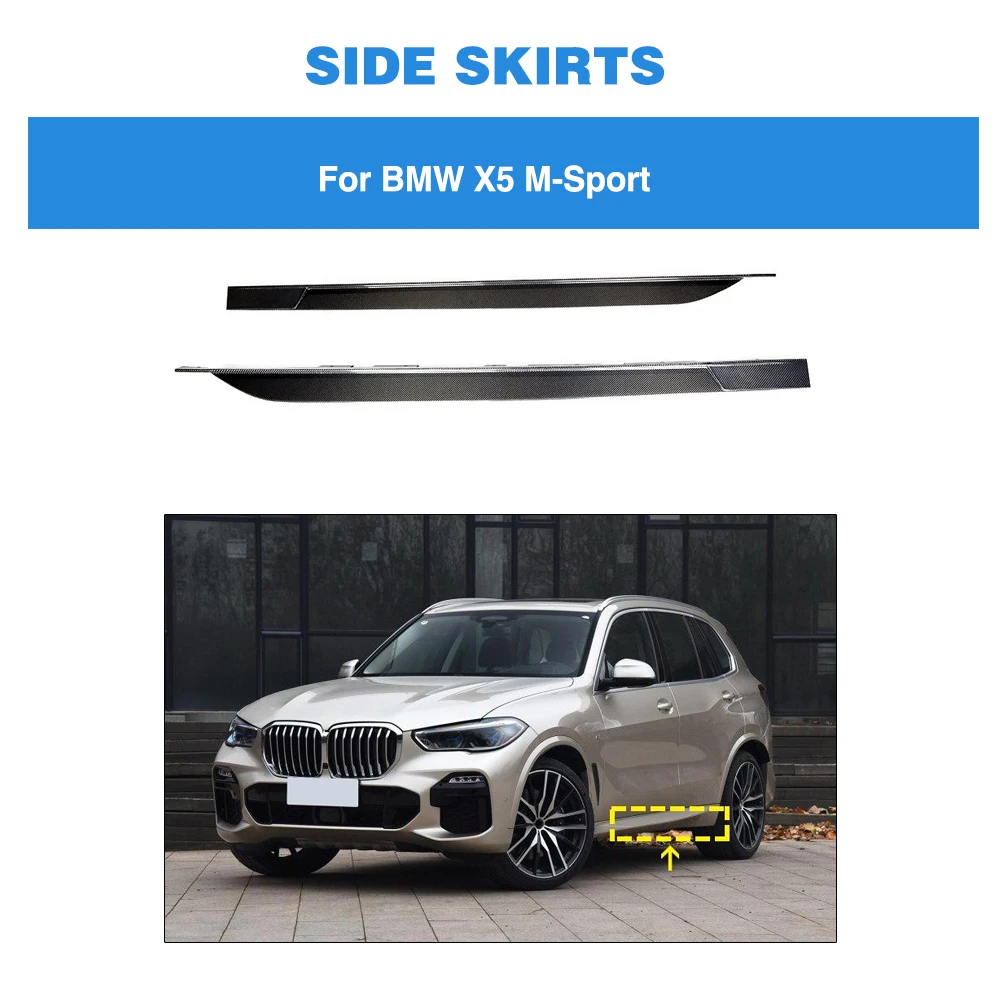 

Side Skirts Extension Lips for BMW G05 X5 M Sport 2019 2020 Carbon Fiber Boy Kits