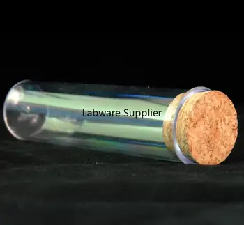 

(50pcs/pack) 30x115mm 60ml Clear Plastic test tubes flat bottom with Corks Stopper laboratory or Wedding Vial
