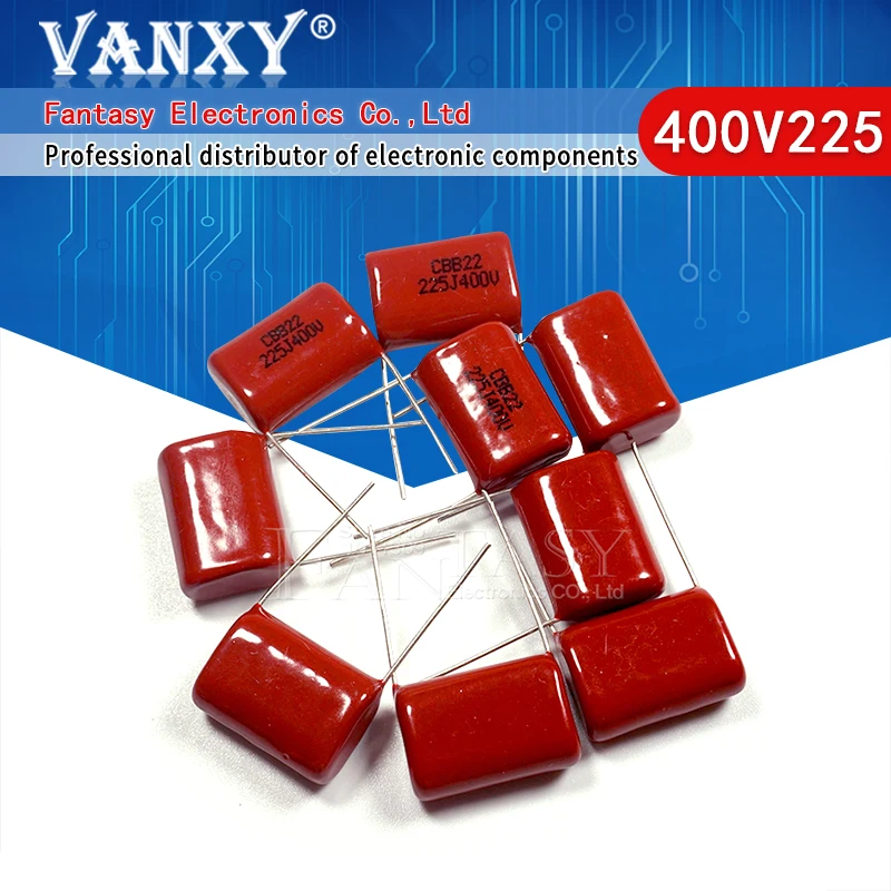 400V225J 2.2UF Pitch 20M 225J400V 225 400V 2200PF CBB Polypropylene film capacitor 10PCS