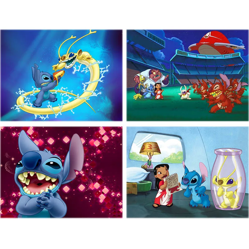 

Cartoon Daimond Painting Lilo Stitch Full Drill 5d Diy Diamond Embroidery Playground Magic Rhinestone Home Decor Kid's Gift A62