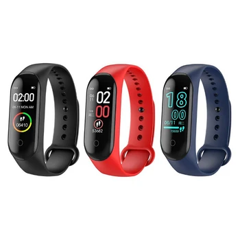 

ALLOYSEED M4 Touch Waterproof Smart Bracelet Fitness Tracker Heart Rate Sleep Monitor 3 Axis G-Sensor Sports Watch