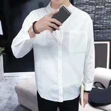 2021 New Men's Casual Blouse Cotton Linen Shirt Loose Tops Short Sleeve Tee Shirt Spring Autumn Summer Casual Handsome Men Shirt 2021 New Men's Casual Blouse Cotton Linen Shirt Loose Tops Short Sleeve Tee Shirt Spring Autumn Summer Casual Handsome Men Shirt