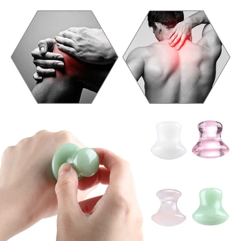 

1Pc Natural Rose Quartz Stone Gua Sha Tool Mushroom Jade roller Massager Scraping Board Facial Neck Body Eye Massage Slimming