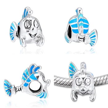 

Fit Pandora Charms 925 Silver Clownfish Charm Bead Pendant For Bracelets Sterling Original Bangle Jewelry Making DIY