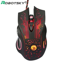 K1013 игровая мышь 3200 dpi, 6 кнопок, USB, профессиональная оптическая проводная мышь, цветная подсветка, офисные Мыши для ПК, ноутбука, компьютера