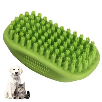 

Pet Bath & Massage Brush Great Grooming Comb for Shampooing and Massaging Dogs, Cats, Small Animals with Short or Long Hair - So