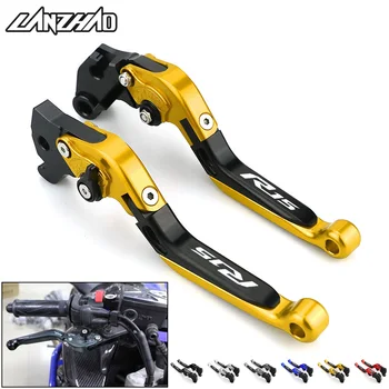 

For Yamaha R15 V3 2013-2018 Brake Clutch Levers Motorcycle Accessories CNC Aluminum Extendable Adjustable Lever Set Gold Blue