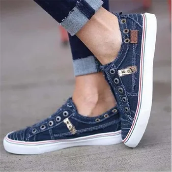 

Women vulcanize shoes canvas sneakersfemale shoes hook&loop sewing casual shoes woman