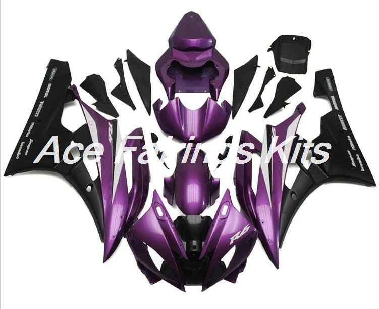 Полный обтекатели подходит для Yamaha YZF 600 R6 06 07 YZF-R6 2006 2007 ABS пластик мотоцикл обтекатель комплект Cowling фиолетовый