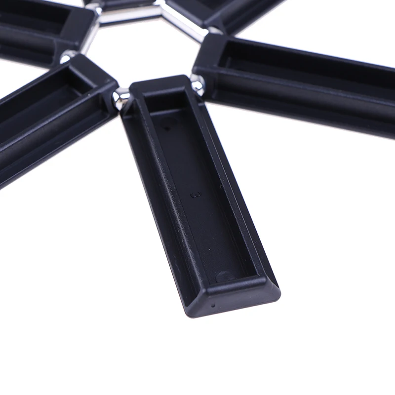 Black Foldable Non Slip Heat Resistant Pad Trivet Pan Placemat Pot Holder Mat Coaster Cushion Kitchen Accessories 1Pc