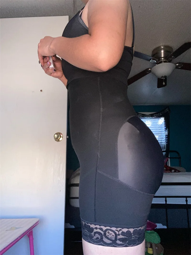 High Compression Waist Trainer Full BodyShaper Underbust Slim Sheath Corset Girdle Butt Lifter Bodysuit Women ColombianasBodysuit Shapewear Full Body Shaper Tummy Slimming Sheath Waist Trainer Women Abdomen Reducing Shapers Seamless Shaping Corset strapless shapewear
